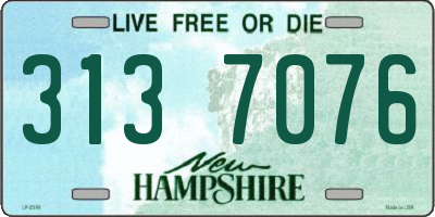 NH license plate 3137076