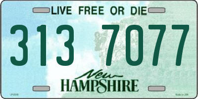 NH license plate 3137077