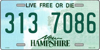 NH license plate 3137086