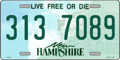 NH license plate 3137089
