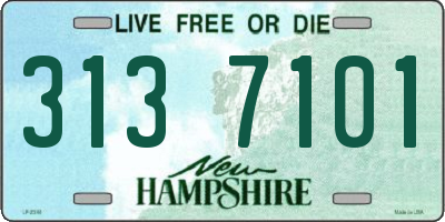 NH license plate 3137101