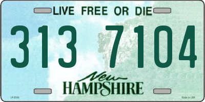 NH license plate 3137104