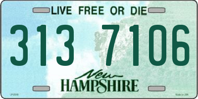 NH license plate 3137106