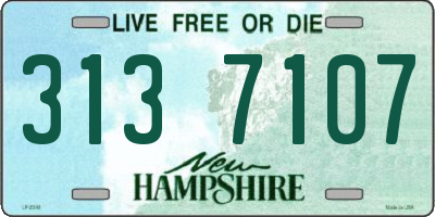 NH license plate 3137107