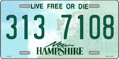NH license plate 3137108