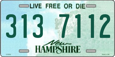 NH license plate 3137112