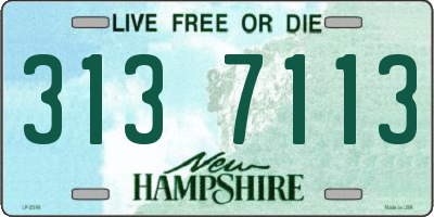 NH license plate 3137113