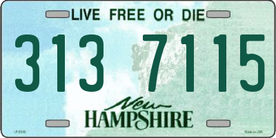 NH license plate 3137115
