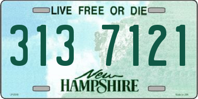 NH license plate 3137121