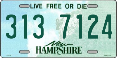 NH license plate 3137124