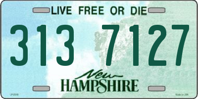 NH license plate 3137127