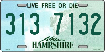 NH license plate 3137132