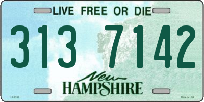 NH license plate 3137142