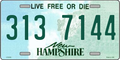 NH license plate 3137144