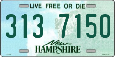 NH license plate 3137150