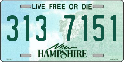 NH license plate 3137151