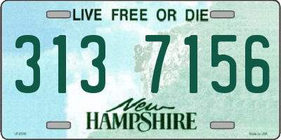 NH license plate 3137156