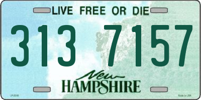 NH license plate 3137157
