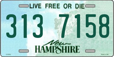 NH license plate 3137158
