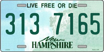 NH license plate 3137165
