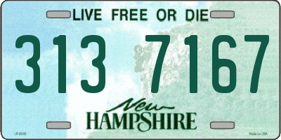 NH license plate 3137167