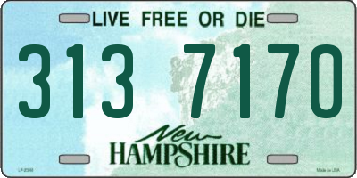 NH license plate 3137170