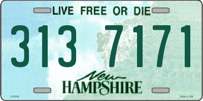NH license plate 3137171