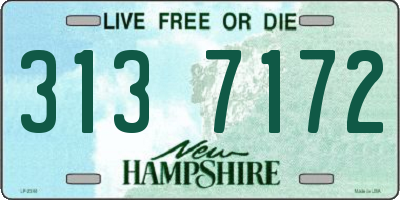 NH license plate 3137172
