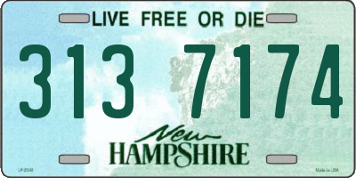 NH license plate 3137174