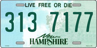 NH license plate 3137177