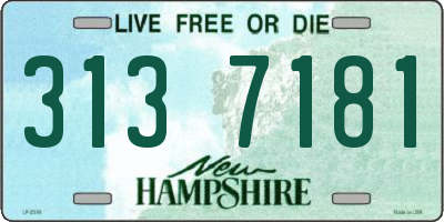 NH license plate 3137181