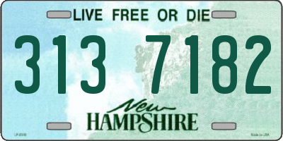 NH license plate 3137182