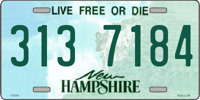 NH license plate 3137184