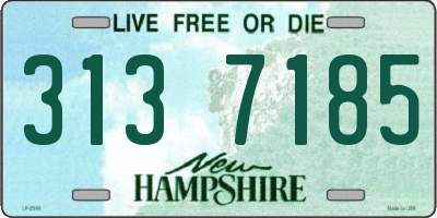 NH license plate 3137185