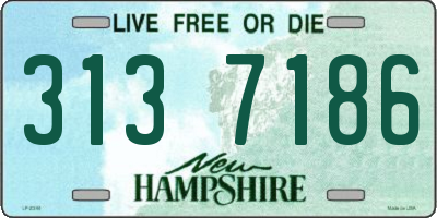 NH license plate 3137186