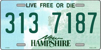 NH license plate 3137187