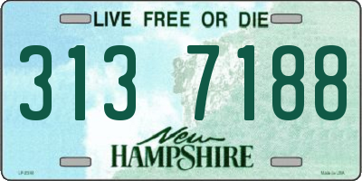 NH license plate 3137188