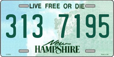 NH license plate 3137195