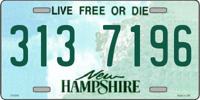 NH license plate 3137196