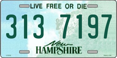 NH license plate 3137197