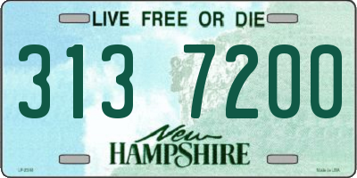 NH license plate 3137200