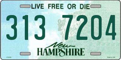 NH license plate 3137204