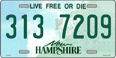 NH license plate 3137209