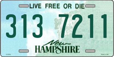 NH license plate 3137211