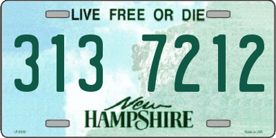 NH license plate 3137212