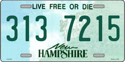 NH license plate 3137215
