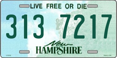 NH license plate 3137217