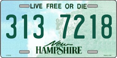 NH license plate 3137218