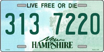 NH license plate 3137220
