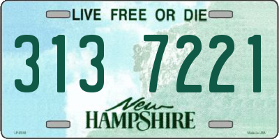 NH license plate 3137221